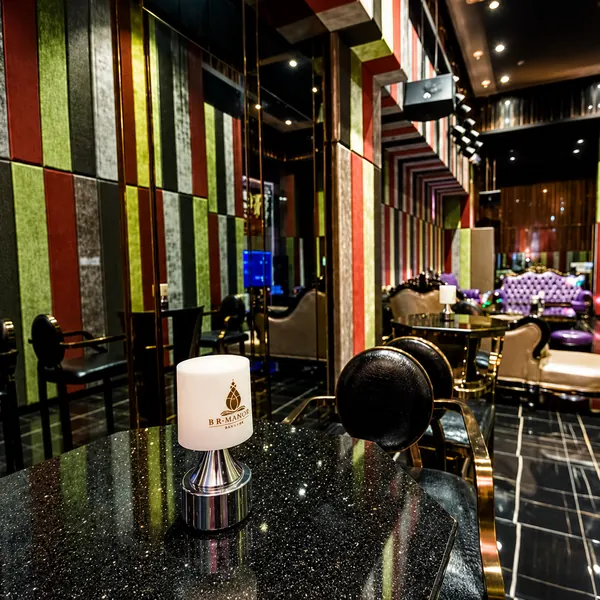 KTV stage area with bar seating