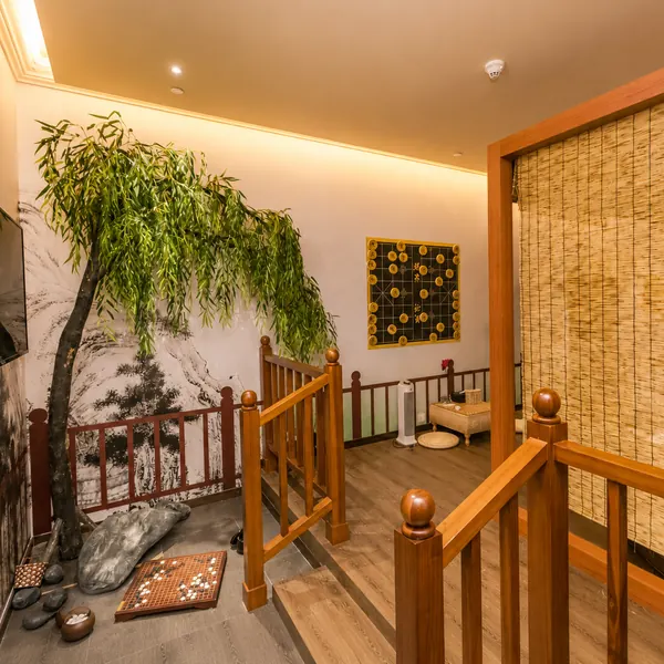 Japanese garden themed room
