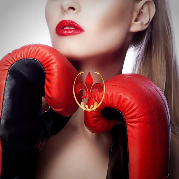 Boxing-themed accessory close-up